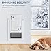 Dog Door for Wall Steel Frame, Telescoping Tunnel & Double Food-Grade Silicone Flaps Pet Door, Doggy Doors with Secure Lock (Pets Up to 40 lbs) - Medium