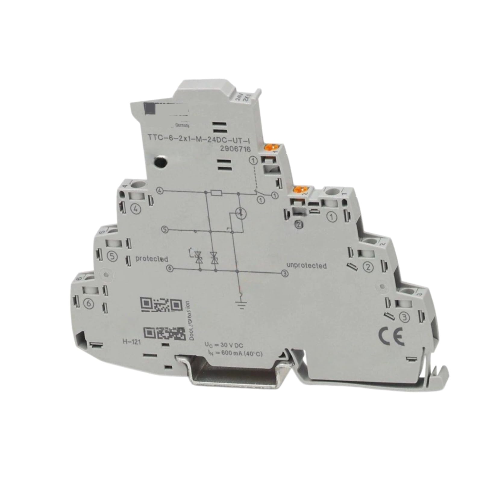 HKEJSJWA Surge Protector TTC-6-2X1-M-24DC-UT-I 2906716, Surge Protection Module