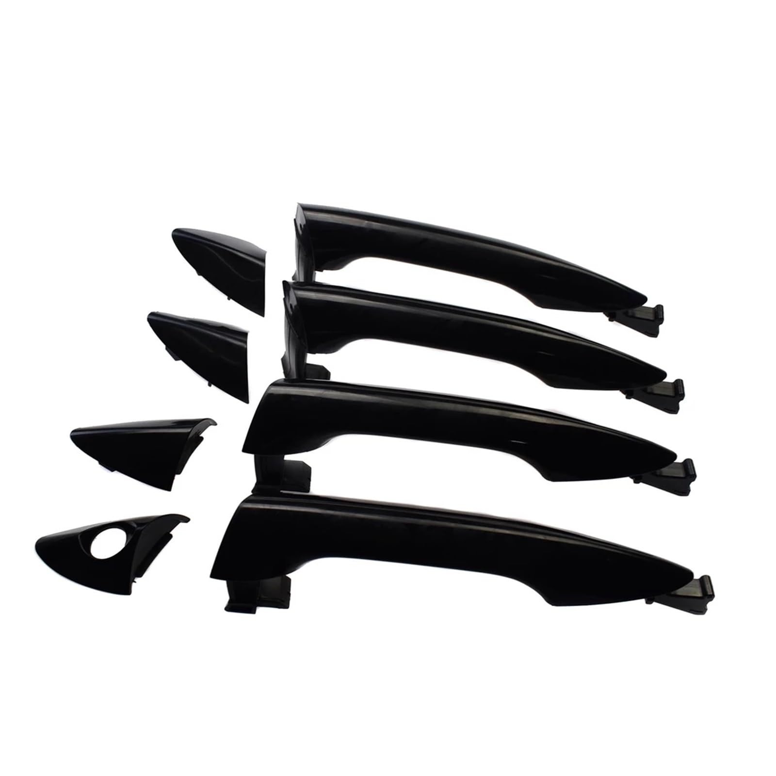 Lsdsaaza 4Pcs 1Set Sliding Exterior Handle For Hyundai For Elantra 2011-2016 For Coupe 2013-2014 Outer Outside Exterior Door Handle 82651-3X000 82661-3X000 83651-3X000(4Pcs 1Set)