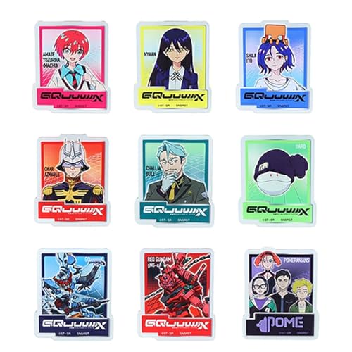 機動戦士ガンダムGQuuuuuuX アクリルクリップバッジコレクション 1BOX 9個入り s8349851