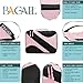 BAGAIL 6 Set Packing Cubes,Travel Luggage Packing Organizers(6Set Pink)