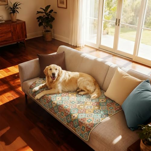 Image of FXW Washable Pee Pads for Dogs, Puppy Pads with Super Absorbent, Specifically Designed for FXW Rollick /Homeplus 24inch 6 Panels Dog Playpen, 39 inch x 63 inch Rectangle, Beige Gourd, 1 Pack