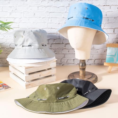 Image of Didaey 48 Pcs Bucket Hat Bulk for Women Men Fisherman Adjustable Summer Hat UV Protection for Outdoor Fishing Hiking Beach