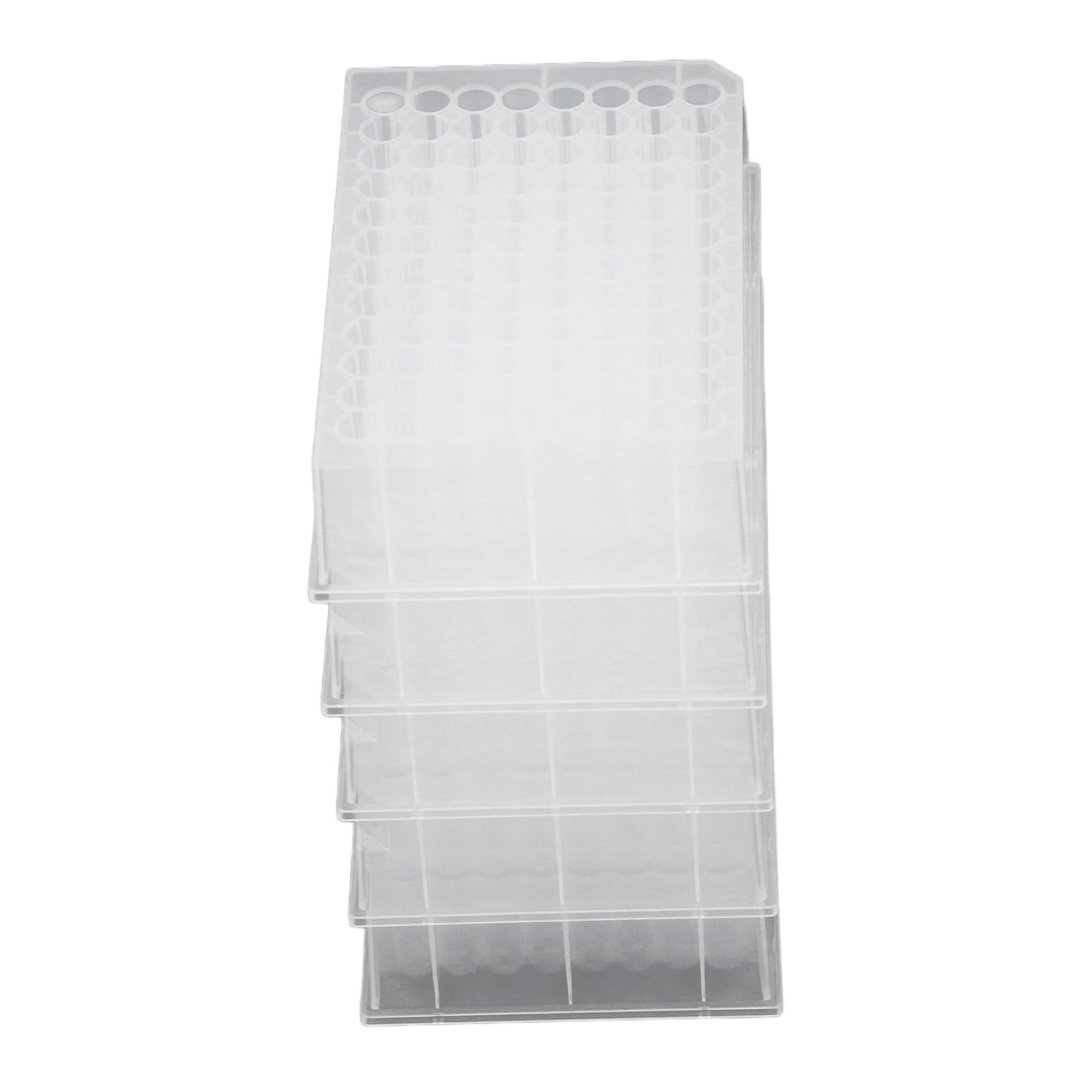 Respicefinem 5PCS PP Deep Well Plate 96 Round Holes 32mm Height Laboratory Storage Plates Compatible with Automated Systems HTS Mechanical Sampling