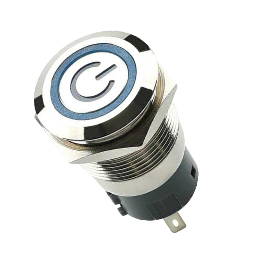 CALANDIS® 19mm 12V Waterproof LED Metal Indicator Lights Signal Lamp Welding Foot Reset Solder Fillet Ring Light Power Symbol Glow-image-22