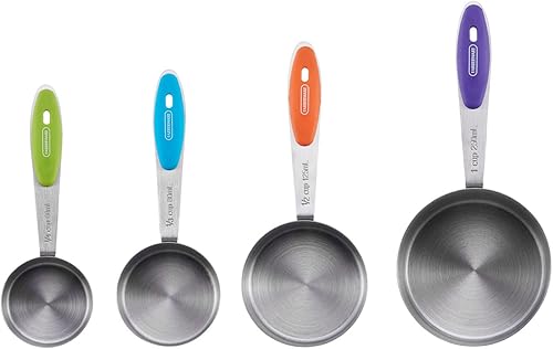 Farberware Medición suave profesional de acero inoxidable, juego de 4, multicolor
