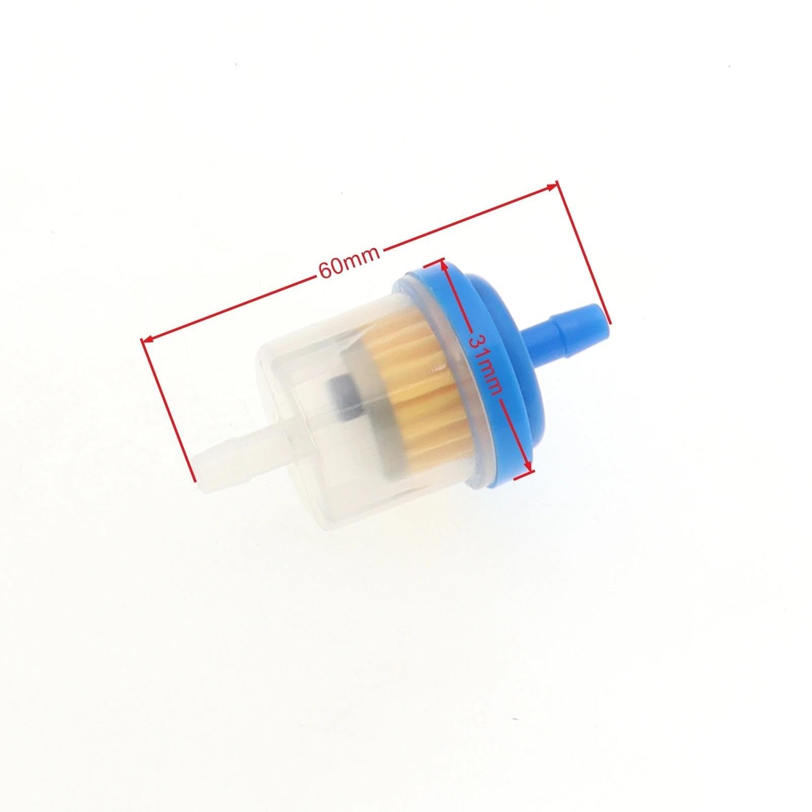 Filtro di ricambio Filtri Carburante In Linea In Plastica Per Telaio Motore Piccolo Moto ATV Universale Da 100 Pezzi(Blue)