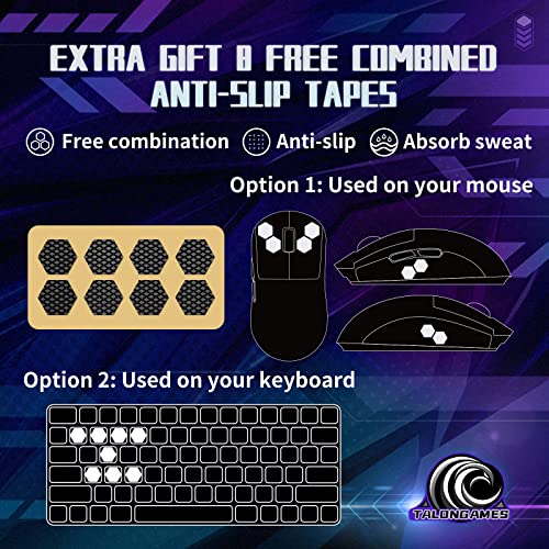 Talongames Rounded Curved Edges Mouse Feet Skates Pads Compatible With Logitech G Pro X Superlight Wireless Gaming Mouse Feet Replacement (0.8Mm, Smooth , Pure White Ptfe) Pro Performance Upgrade #TOP3