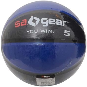 Amazon エスエーギア S A Gear ゴム製バスケットボール5号 ブルー ブラック S A Gear エスエーギア ボール