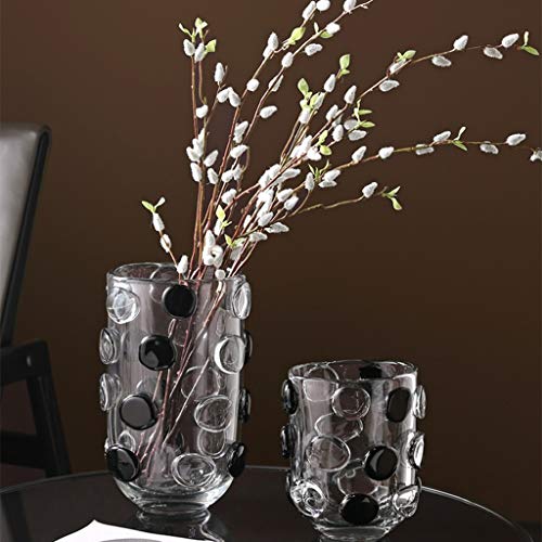 Vase en verre d'art décoratif au design moderne pour table de dîner - 5