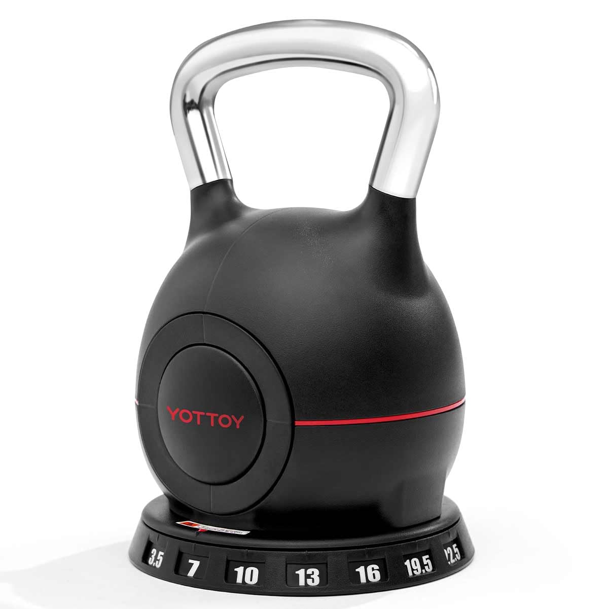 YOTTOY Adjustable Kettlebell,3.5-22.5LB Kettlebells Adjustable Set,Strength Training Kettlebells for Home Gym