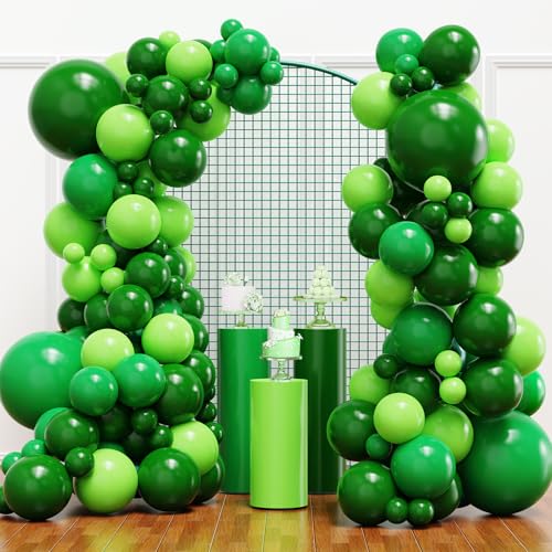 YMSZ Green Balloon Garland Arch Kit Green Birthday Party Balloons