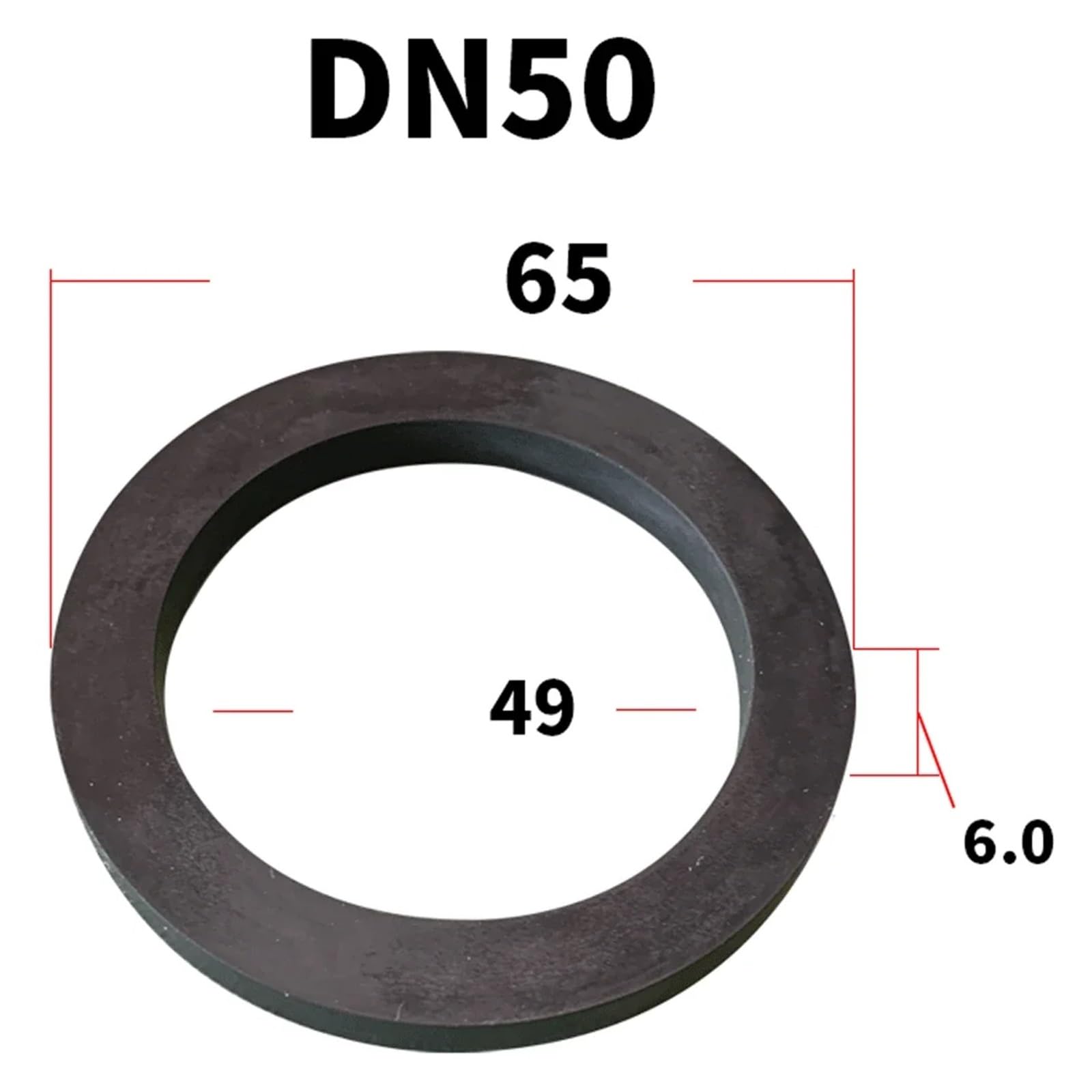 DN15/20/25/32-100 1/2" 3/4" 1" 2"-4" EPDM Camlock Dichtung Fitting Cam Lock Schlauchdichtung for weibliche Kupplung(DN50 49x65x6mm)