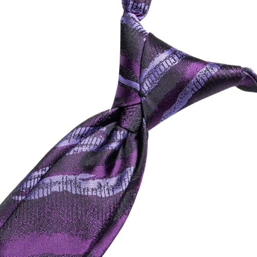 Image of Hi-Tie Boys Tie Pre-Tied Pocket Square Set Adjustable Kids Neckties Age 7-11 Years School UniForm Graduation