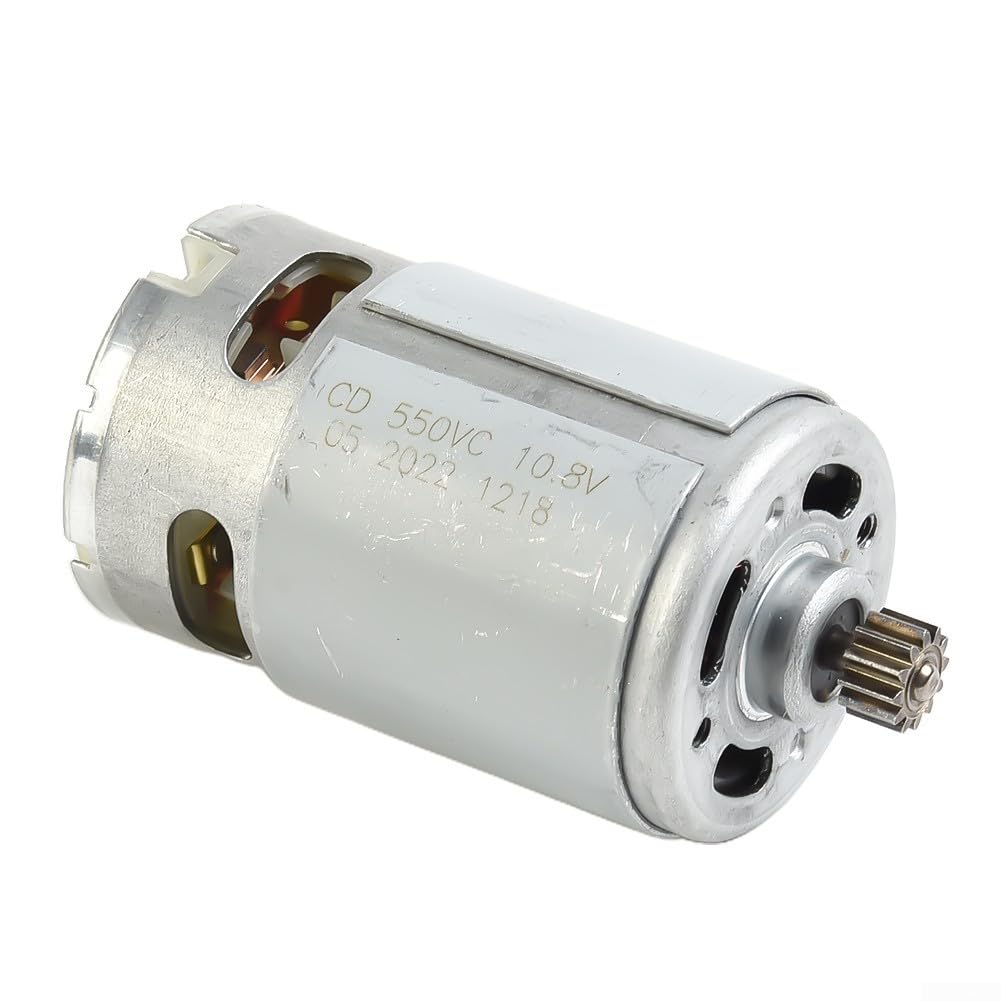 RS550 Replacement Motor For 10.8V 12V 14.4V Hand Electric Drill, Copper Core Metal Construction, 9/12 Teeth Gear, For Cordless Charge Drill Screwdriver(10.8V 12teeth)