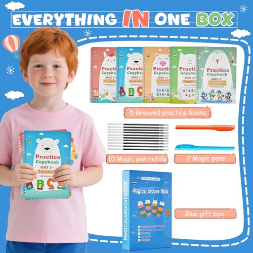50% Off Magic Grooved Writing Books for Kids - Handwriting Practice Set - Image 2