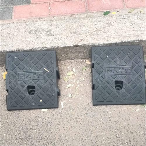 Rampa portátil de PVC para bordillos, 7.5 in alto, negra miniatura 5