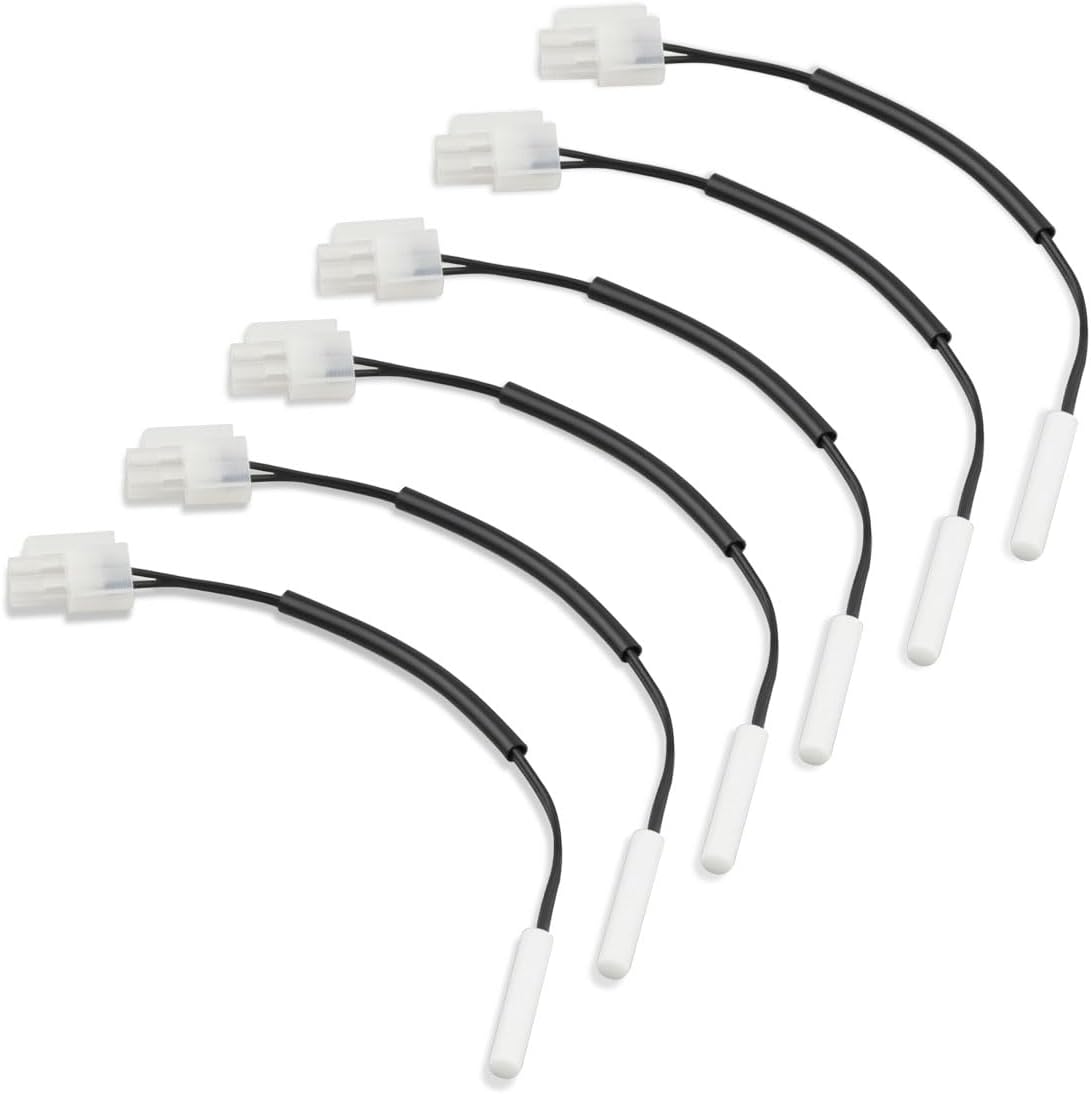 WPW10384183 W10384183 Refrigerator Thermistor Fit for Whirlpool Kenmore Replace 2118228 Freezer Inside Parts Temperature Sensor (6Pack)