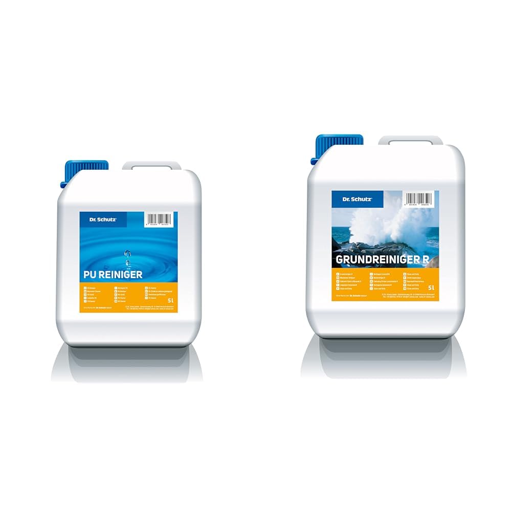 Dr. Schutz PU Reiniger 5 L | Bodenreiniger für Vinyl, PVC & Designboden & Grundreiniger R 5 L für elastische Bodenbeläge