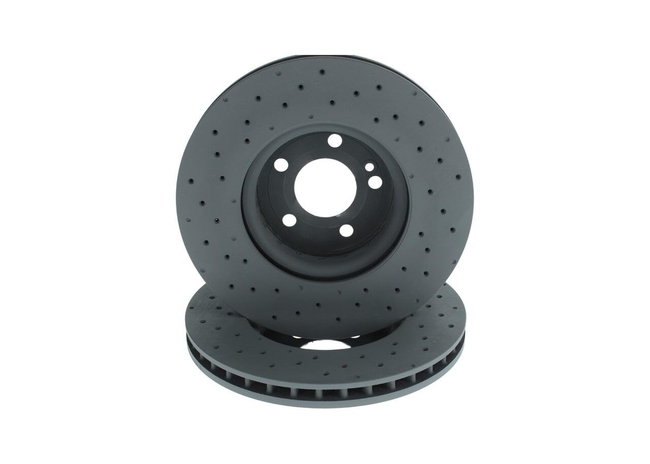 2x BOSCH Disco de freno Delantero Ø318mm Altura: 62,5mm Espesor: 30mm Corona de Agujeros - Ø: 112mm perforado disco de freno de dos piezas ventilado 0 986 479 H37 Compatible con MERCEDES-BENZ
