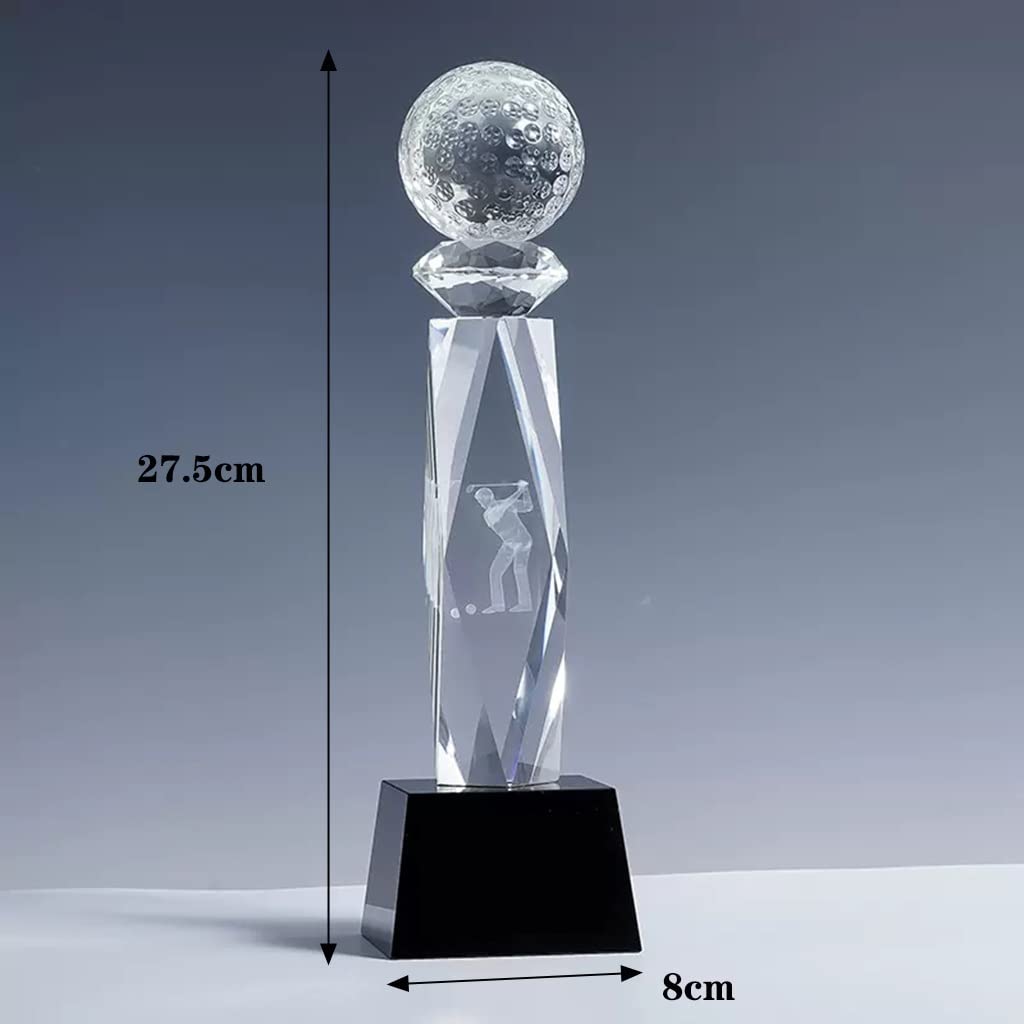 Pokale, Medaillen Auszeichnungen Golf-Trophäe Hole-in-One-Meisterschaftstrophäe Kreative Golf-Souvenirs Gravur Trophäe Transparenter Becherkörper Pokale