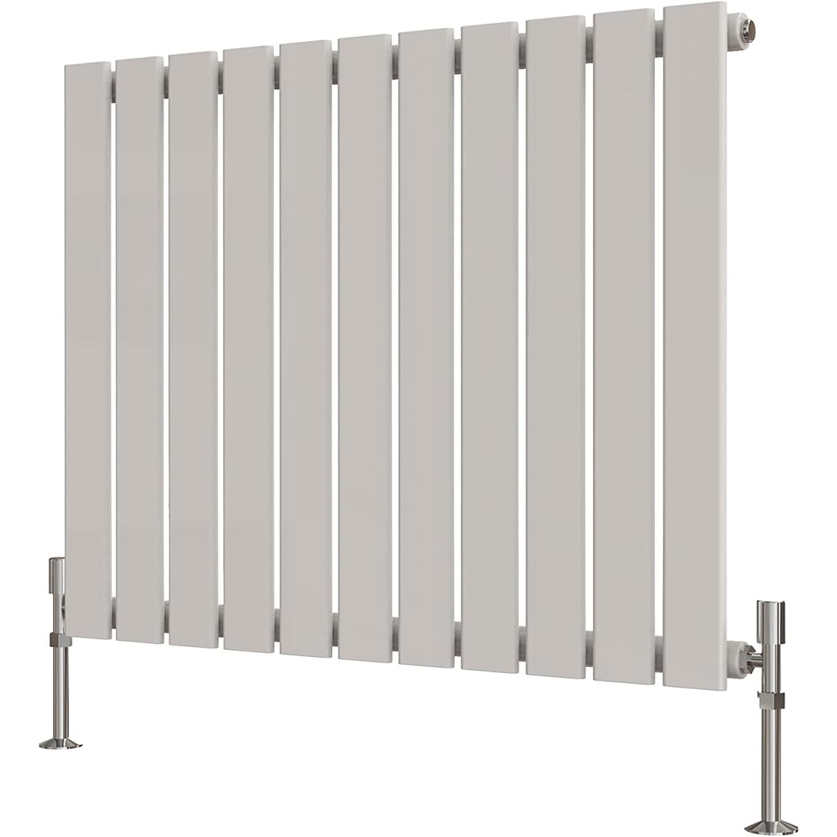 Radbliss Horizontal Flat Panel Radiator 600x748mm White Single Design RAD Central Heating
