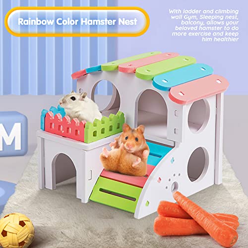 Mlloaayo Nascondigli per Criceti in Legno