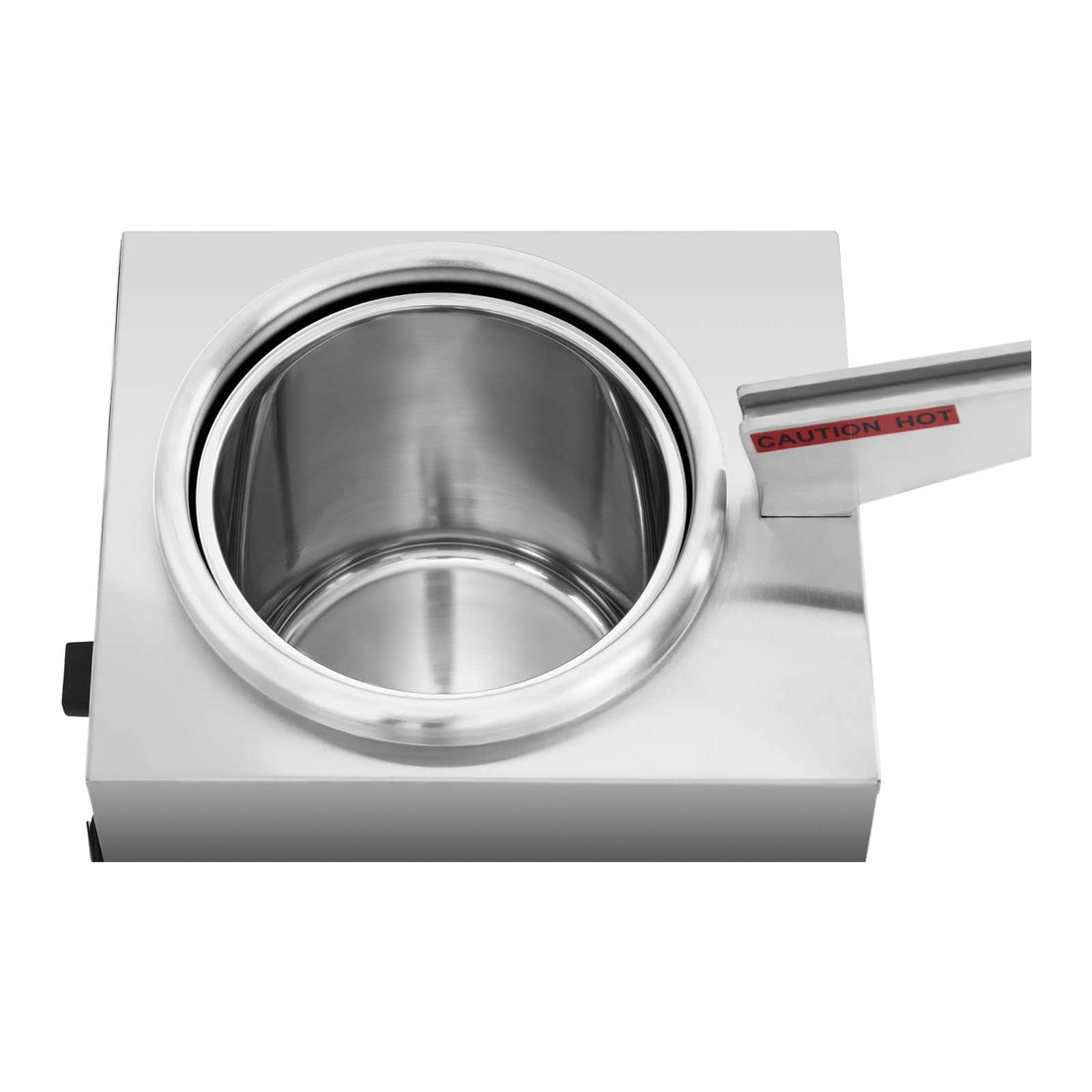 Royal Catering Distributeur de sauce professionnel RCKW-1.0 (550 W, réservoir 3,3 l, fonction de réchauffage 35-99 °C [6 Réglages], fromage et chocolat, Inox)