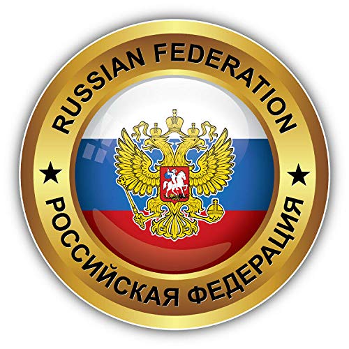 KW Vinyl Magnet Russian Federation World Flag Golden Badge Truck Car Magnet Bumper Sticker Magnetic 5