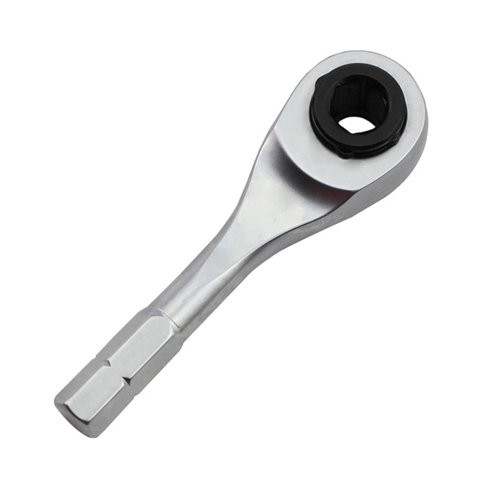 Fromceo A 6.35Mm 1/4Inch Ratcheting Wrench Screwdriver Hexagonal Wrench Screwdriver Rod Stainless Steel Socket Hand Tool Reversible
