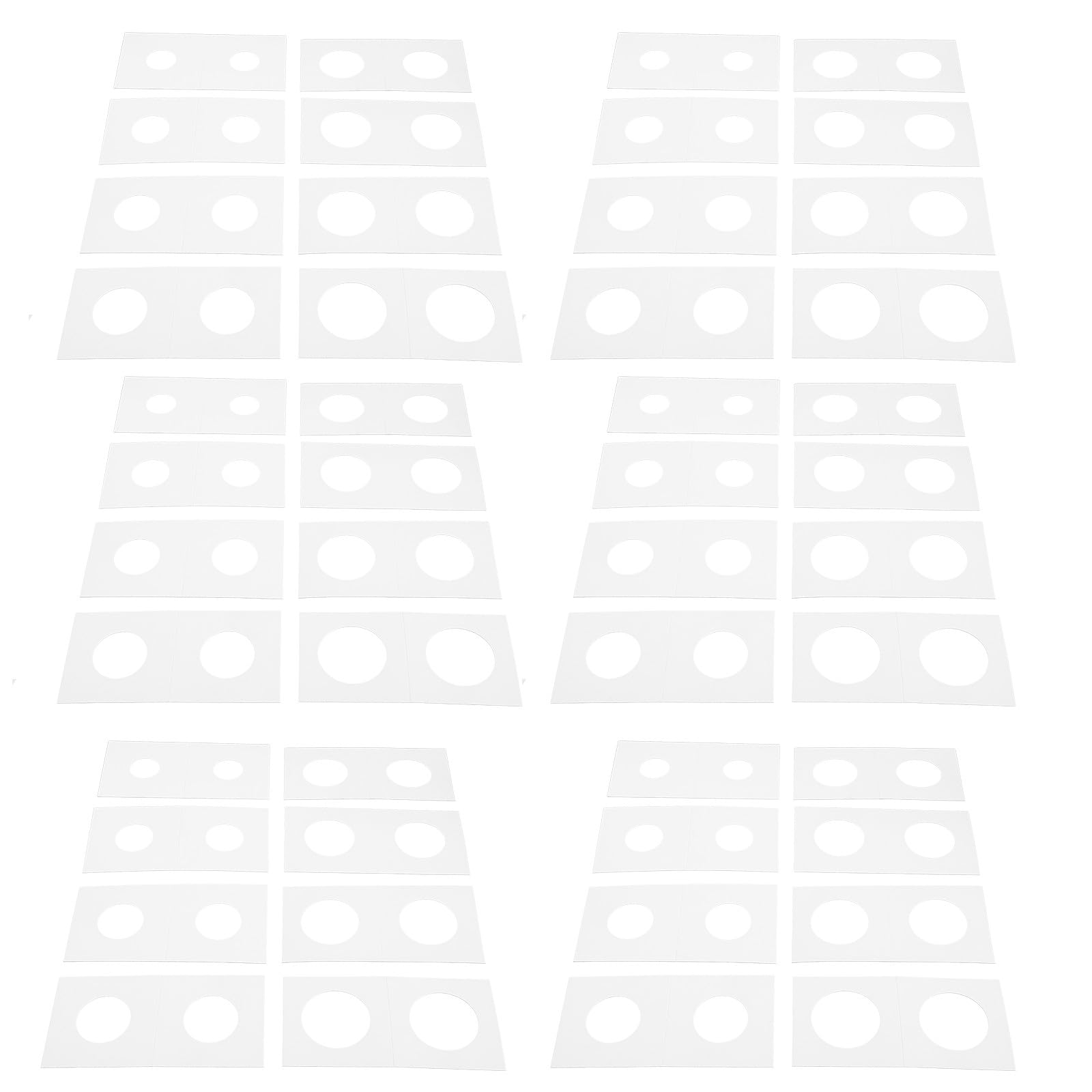 Kisangel Portamonedas Almacenamiento Coleccionistas 400 Piezas de Papel para de de a Blanco y Protección de Tamaño 17.5mm 31.5mm