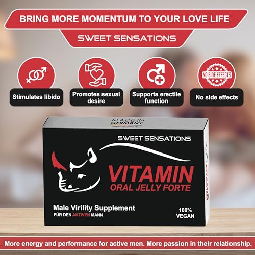 VITAMIN Jelly - mit Tribulus, Ginseng & Black Maca - Liebes Booster - Natürliche Formel für Männer - Extra Stark - 2er oder 5er Pack - Nahrungsergänzungsmittel