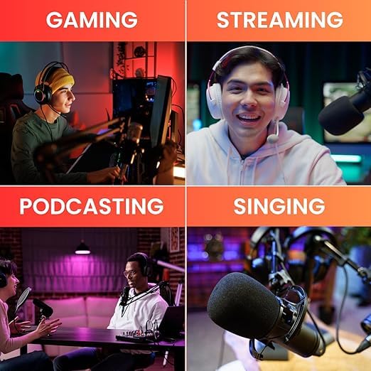 Image of Audio Array All in 1 Pro Bundle | Condenser Mic with USB Bluetooth Soundcard Mixer | Complete Setup for Streaming, Podcasting, Gaming, Singing & Home Studio Recording| GB-02