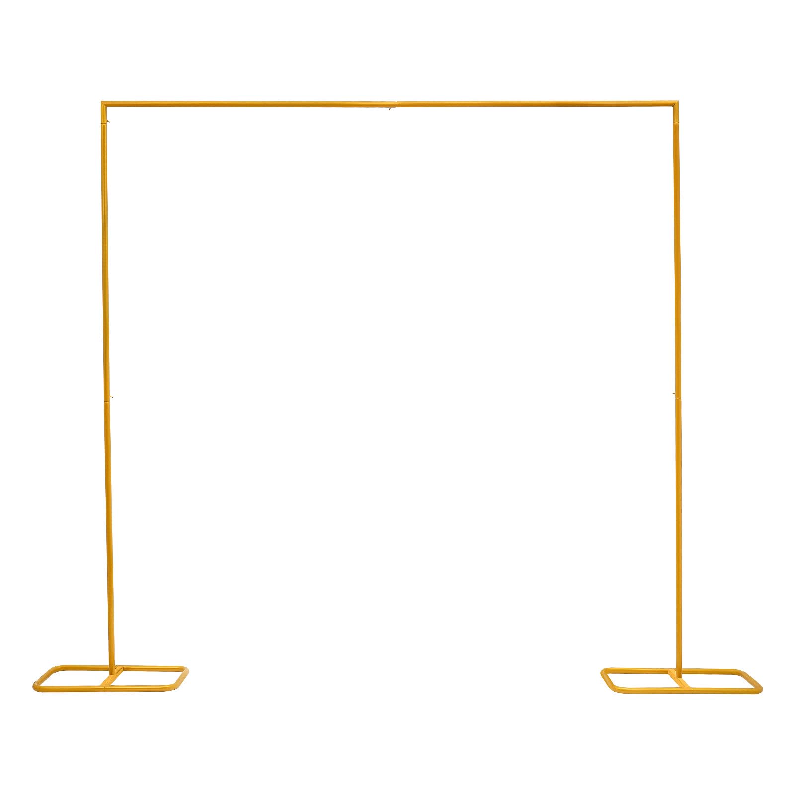 Stojak na kwiaty ślubne z metalu – stabilny stojak na dekoracje weselne i ramki na zdjęcia (200 x 210 cm, złoty, żelazo, nośność 5 kg)