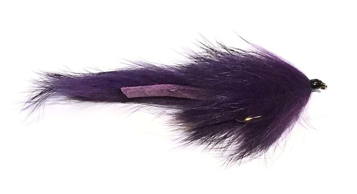 Bunny Leech Fly Fishing Flies for Trout, Black, Cream, Olive and Purple