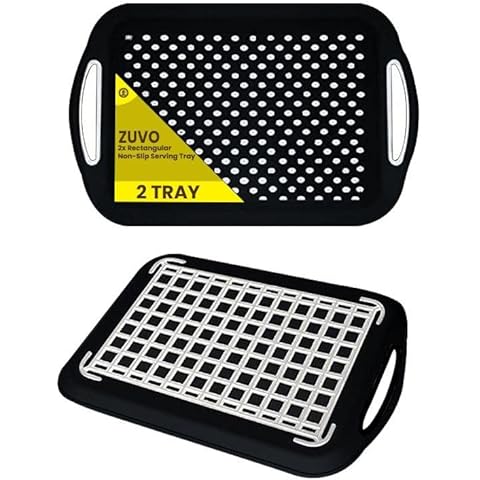 Zuvo Anti-Slip Serving Trays with Handles Cover