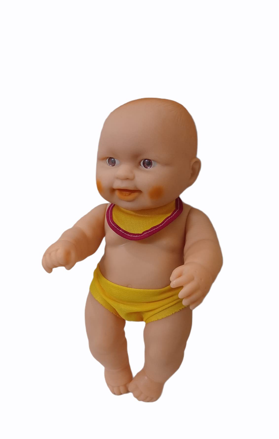 Rishi Quality Presents Beautiful Silicone Baby boy Doll Toy. Rotatable Legs Arms with Removable Clothes. Length-30CM. (Small)