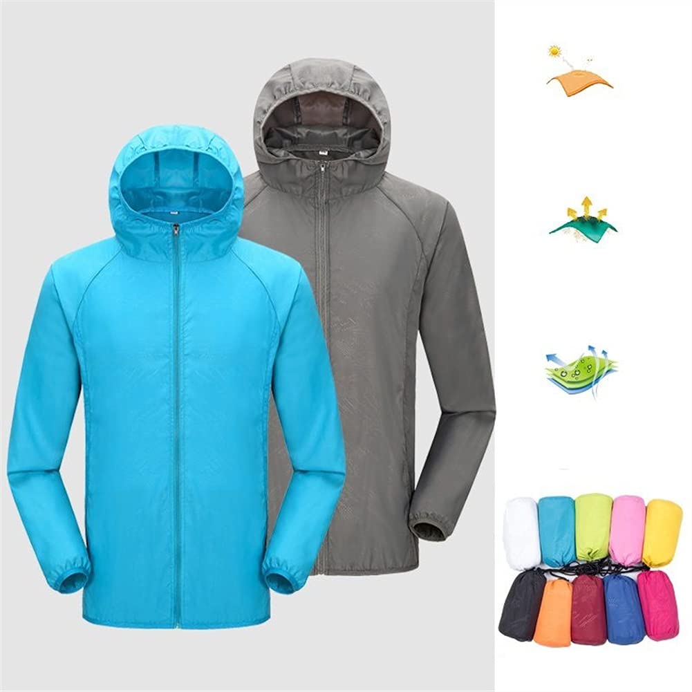 Veste De Pluie Légère Et Imperméable Pour Femme - Coupe-vent à Capuche Avec Poches Zippées - Veste De Pluie Active En Plein Air Pour Randonnée, Camping, Bleu Marine, S