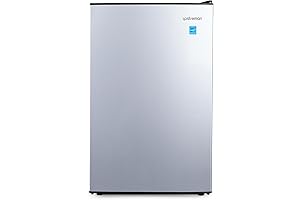 Whirlpool 4.3 Cu ft Mini Refrigerator: Stainless Steel Coolness for Compact Living