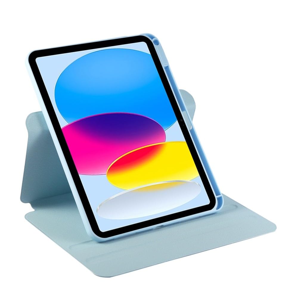 Generic Custodia compatibile con iPad Air 10.9 4a / 5a generazione (colore: beige) custodia girevole intelligente antiurto supporto in pelle flip cover