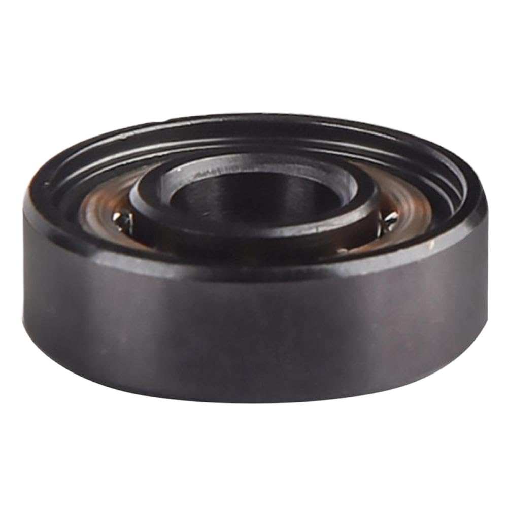 Roulements de skateboard hybrides en céramique 608RS avec retenue en plastique, noir, paquet de 16