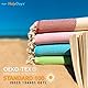HolyDays® Strandtuch XXL 100x180cm aus 100% Baumwolle Oeko-TEX® | Hamamtuch | Badetuch | Saunatuch | Peshtemal | Fouta | Picknickdecke | groß | saugstark | extra leicht | Damen | Herren (Rot)