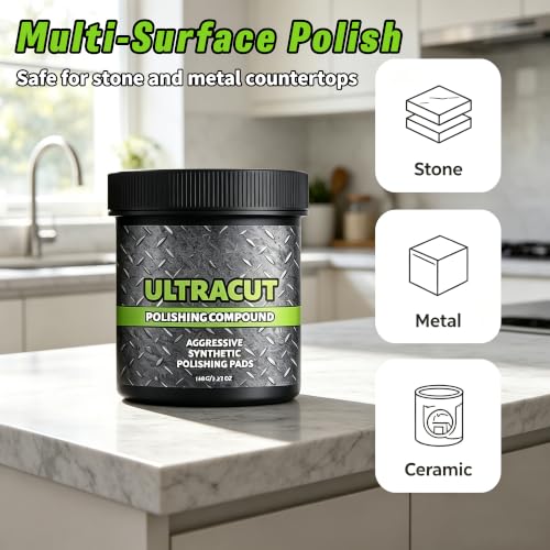 Image of All-in-One Surface Restoration Polish with Pad, 2026 New Furniture Surface Polishing and Multi-Surface Scratch Remover Compound for Leather Wood Marble Countertop Cookware, 3 pcs