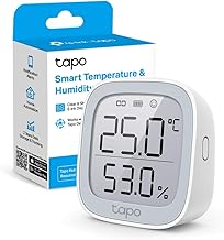 Tapo T315 Intelligent Temperature and Humidity Monitor with E-Ink Display 2.7 Inches High Precision Swiss Sensor, Energy Saving, Hub Required