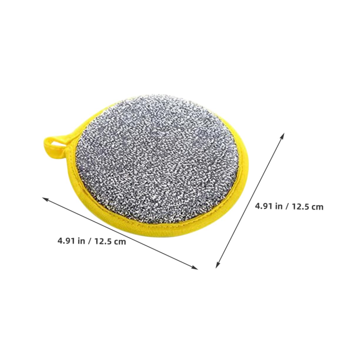 FELTECHELECTR Pack Round Dish Pad Dishwashing Sponge Double-Sided Scrubber Kitchen Cleaning Sponge for Efficient Clean
