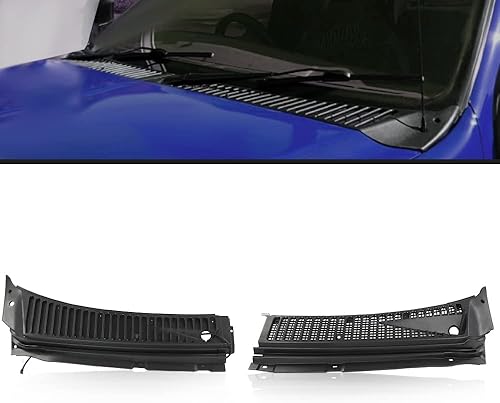 Miniatura 2 de CHEDA Cubierta de rejilla de ventilación del limpiaparabrisas compatible con Ford F250 F350 F450 F550 Super Duty 1999 2000 2001 2002 2003 2004 2005