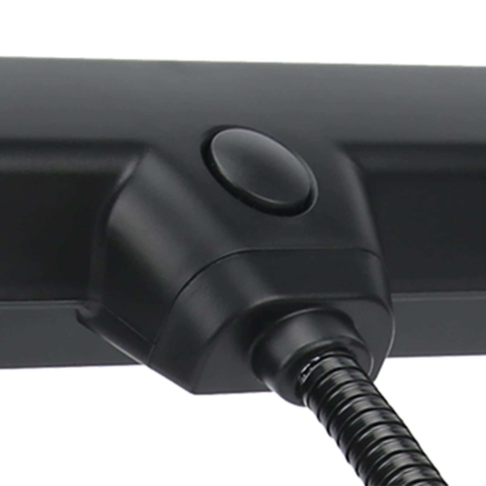 LiebeWH Lampe à clip pour pupitre de musique, lampe LED, noir, ABS et métal, abat-jour silicone blanc, bureau, style moderne, technologie pour les yeux