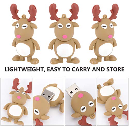 UKCOCO Figura Do Boneco de Neve de Rena Do Boneco de Neve de Natal 32Gb Pendrive de Silicone Stick d