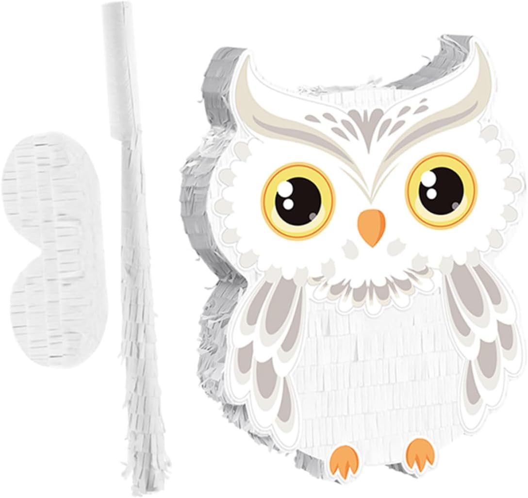 Owl with Stick and Blindfold for Boys and Jungle Animal Party Game Supplies Candy-filled Birthday Decoration for Halloween Shower and Graduation Celebrations