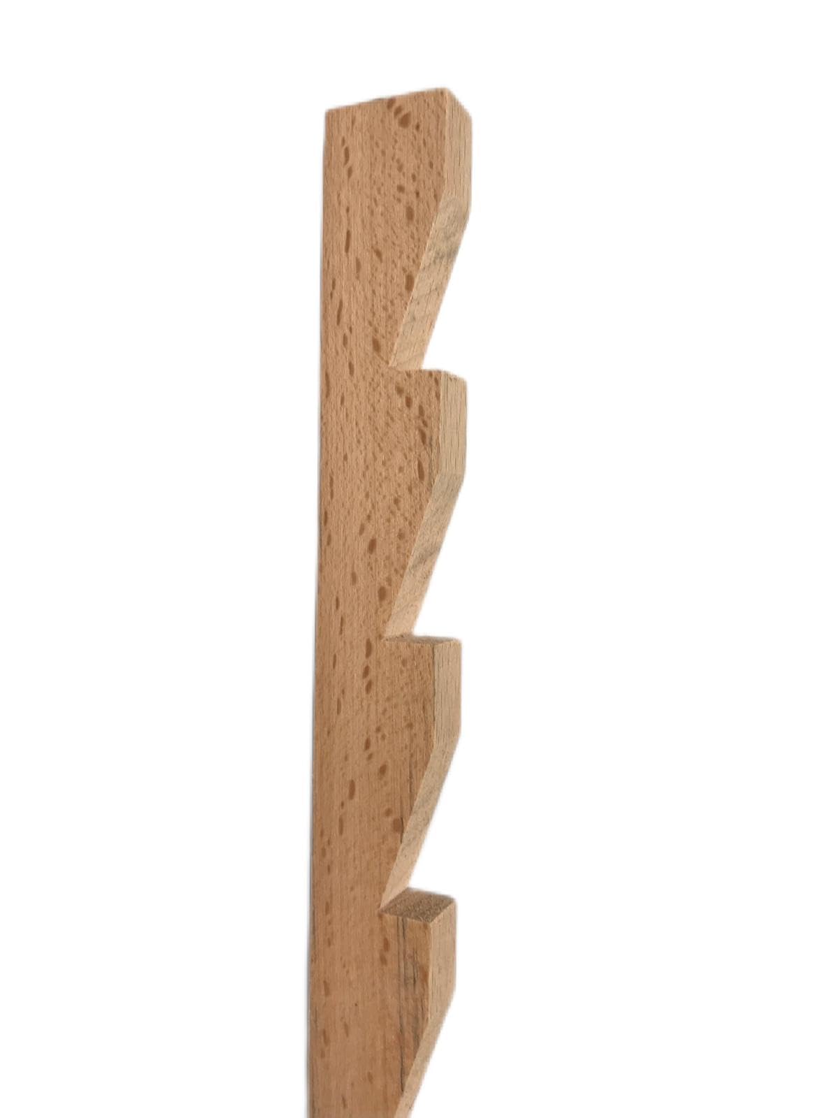 Sawtooth Shelf Bracket and Cleat System for Kitchen, Office, Bedroom, Living Room, Garage, Hallway, Garden Office (Beech, Bracket 22mm x 12mm x 1200mm)